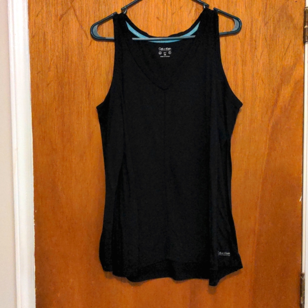 Calvin Klein cold shoulder black long sleeve